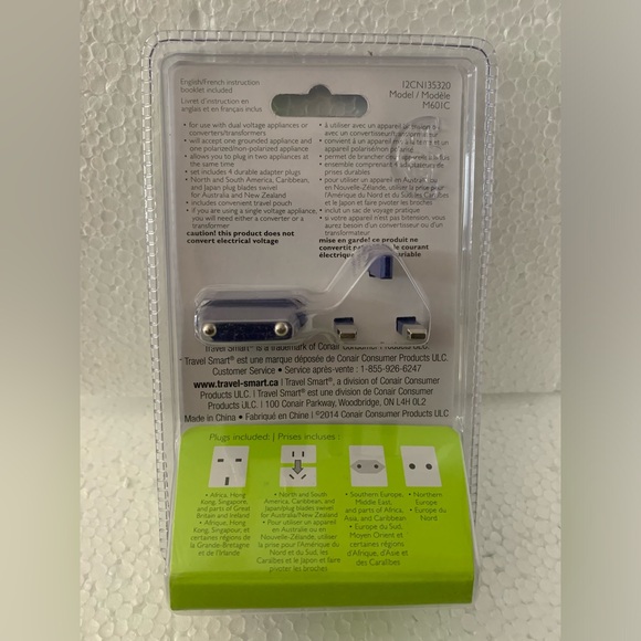 Travel Smart Dual Outlet Adapter Plug Set - Picture 5 of 6